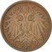 Monnaie, Autriche, Franz Joseph I, 2 Heller, 1908, TB+, Bronze, KM:2801