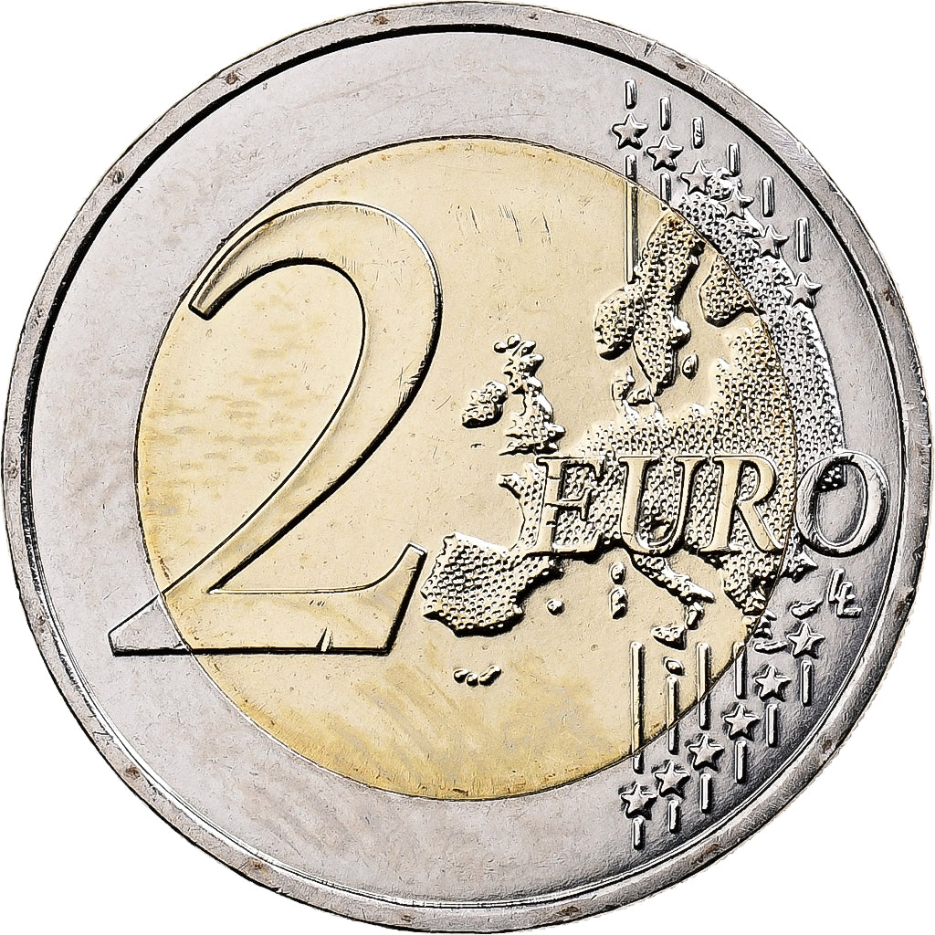 Francja, 2 Euro, Fête de la Fédération, 2015, MS(63), Bimetaliczny