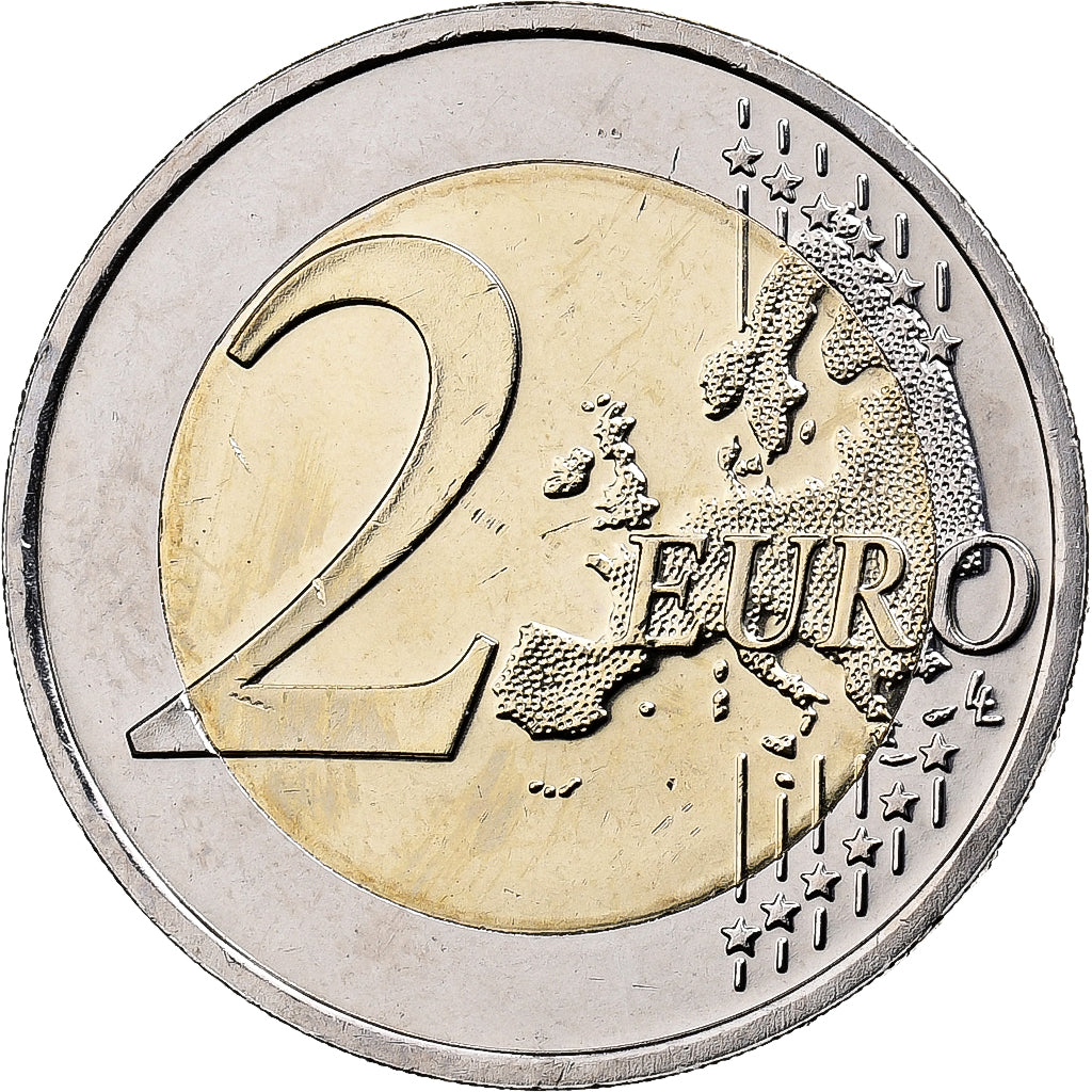 Latvia, 2 Euro, 2014, Stuttgart, Bi-Metallic, MS(63)