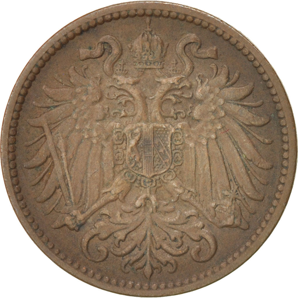 Coin, Austria, Franz Joseph I, 2 Heller, 1911, EF(40-45), Bronze, KM:2801