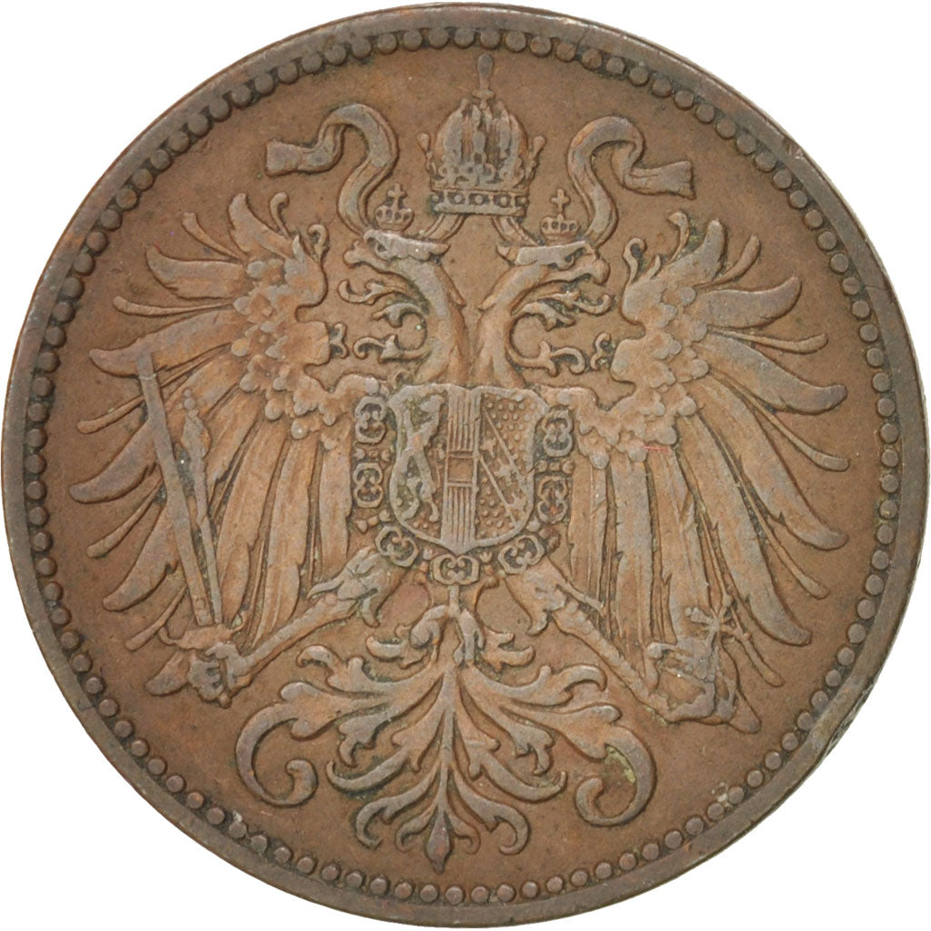 Münze, Österreich, Franz Joseph I, 2 Heller, 1913, SS, Bronze, KM:2801
