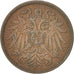 Munten, Oostenrijk, Franz Joseph I, 2 Heller, 1913, ZF, Bronze, KM:2801