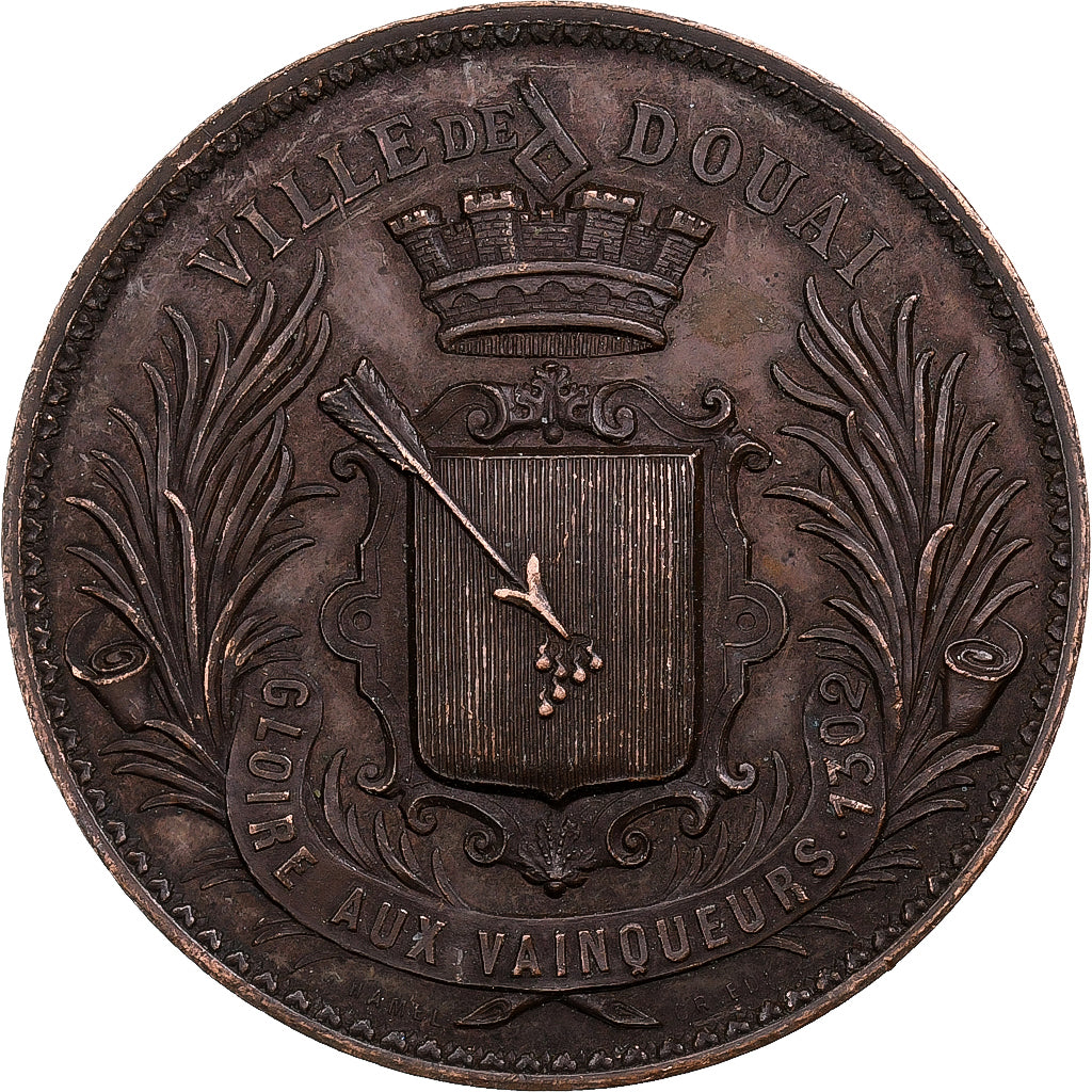 Frankreich, Medaille, Ecoles Municipales de Douai, 1870-1871, Kupfer, Hamel, SS