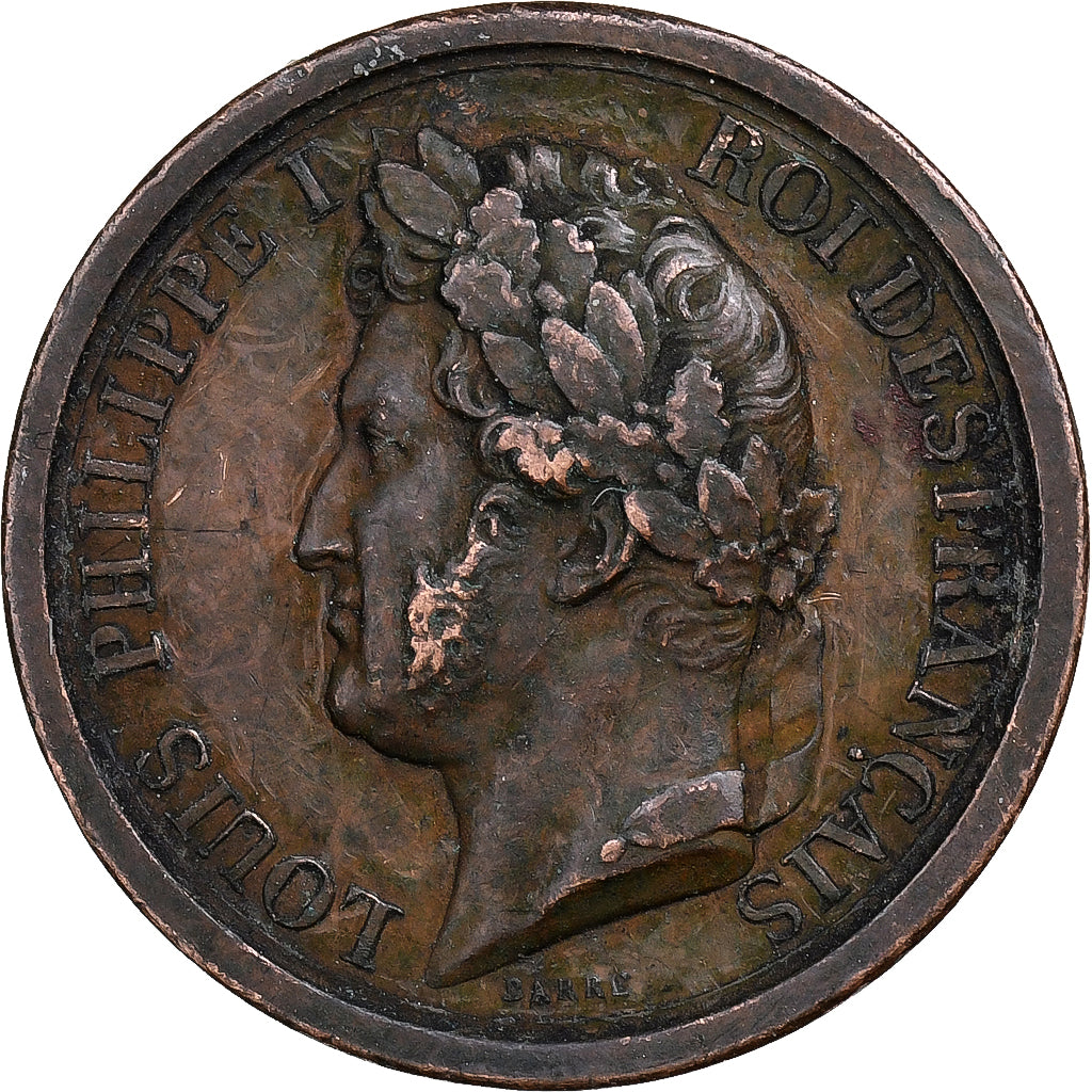 Francia, ficha, L'Armée au Duc d'Orléans Prince Royal, 1842, Rame, MB+