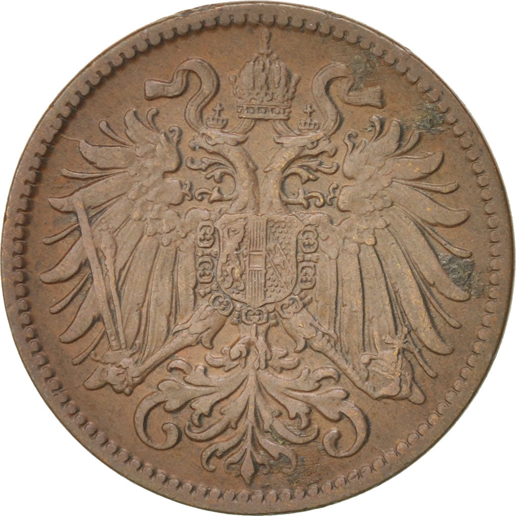 Moneta, Austria, Franz Joseph I, 2 Heller, 1915, BB+, Bronzo, KM:2801