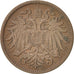 Moneda, Austria, Franz Joseph I, 2 Heller, 1915, MBC+, Bronce, KM:2801