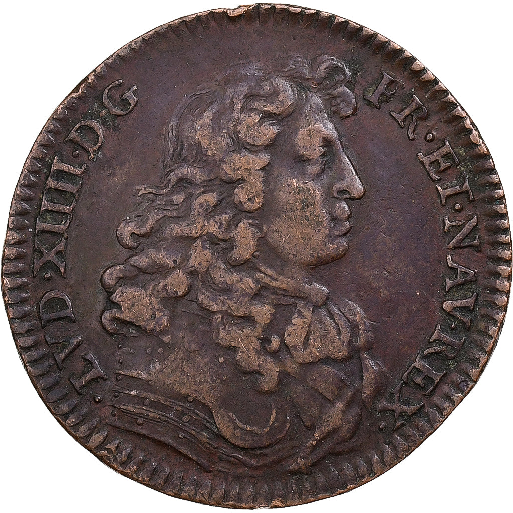 França, Token, Louis XIV Le Grand, 1669, Cobre, VF(30-35), Feuardent:12607 VAR