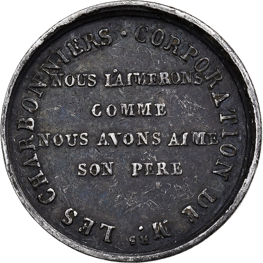 Francia, medaglia, Henri Dieudonné, Corporation des Charbonniers, Argento