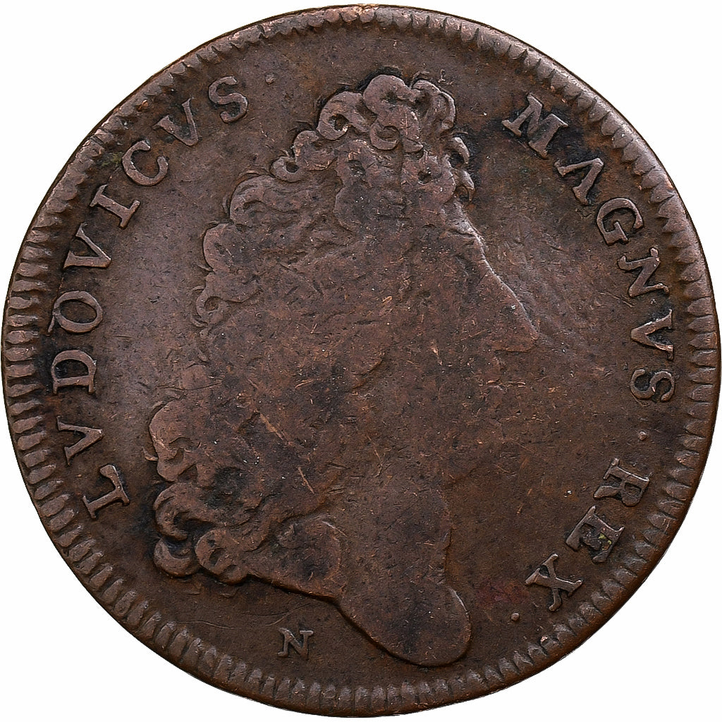 Frankreich, betaalpenning, Louis XIV, Ardennes, Prise de Montmédy, Kupfer, S