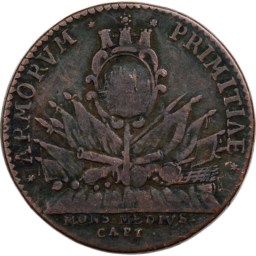 Frankreich, betaalpenning, Louis XIV, Ardennes, Prise de Montmédy, Kupfer, S