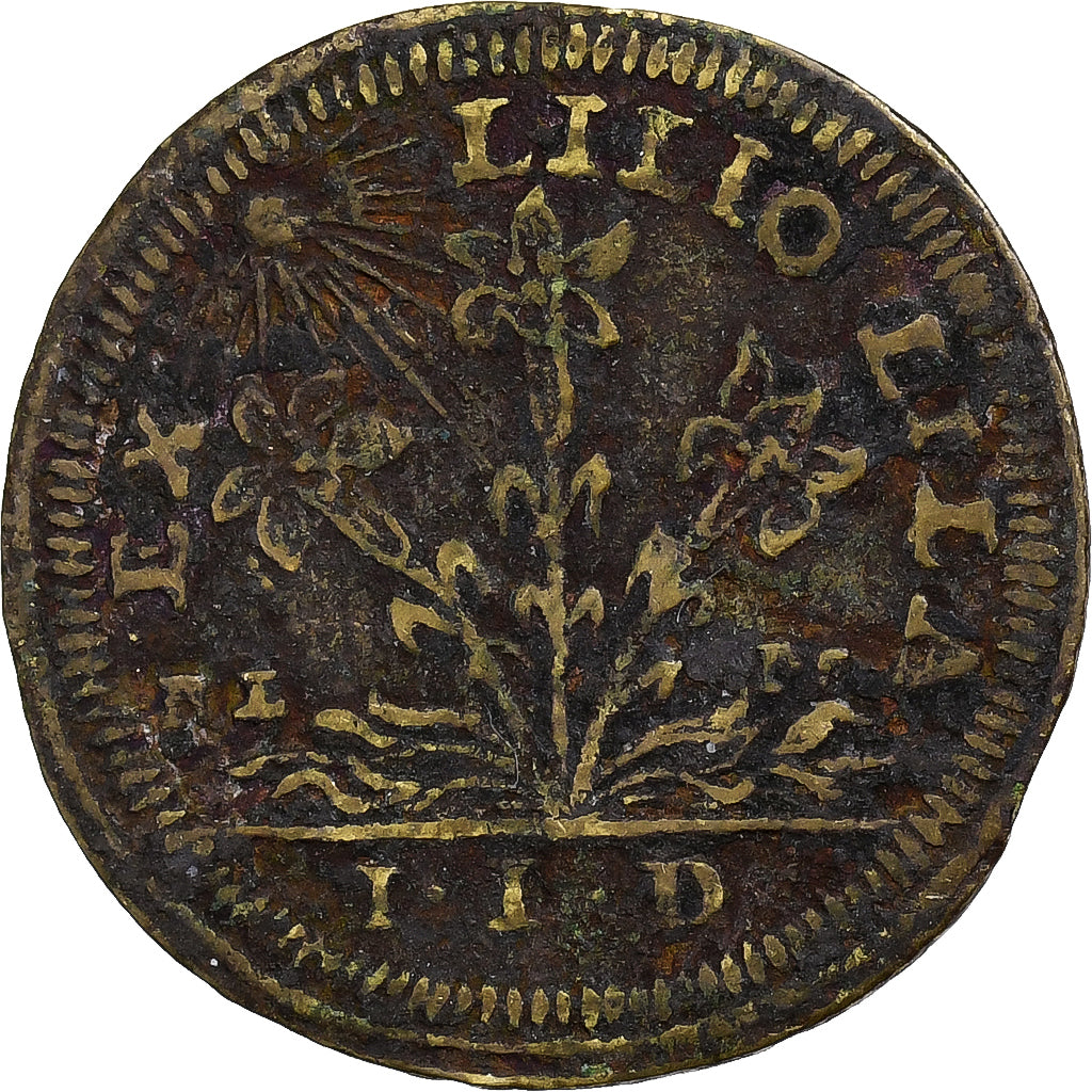 França, Token, Louis XV, Nuremberg, Ex Lilio Lilia, Latão, VF(30-35)