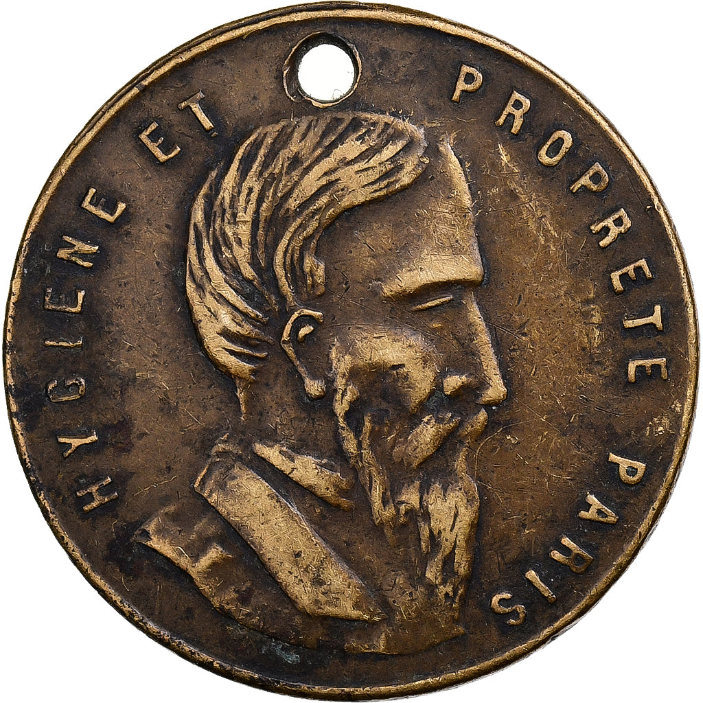 Francia, medaglia, Exposition Universelle, Hygiène, Système Américain, 1867