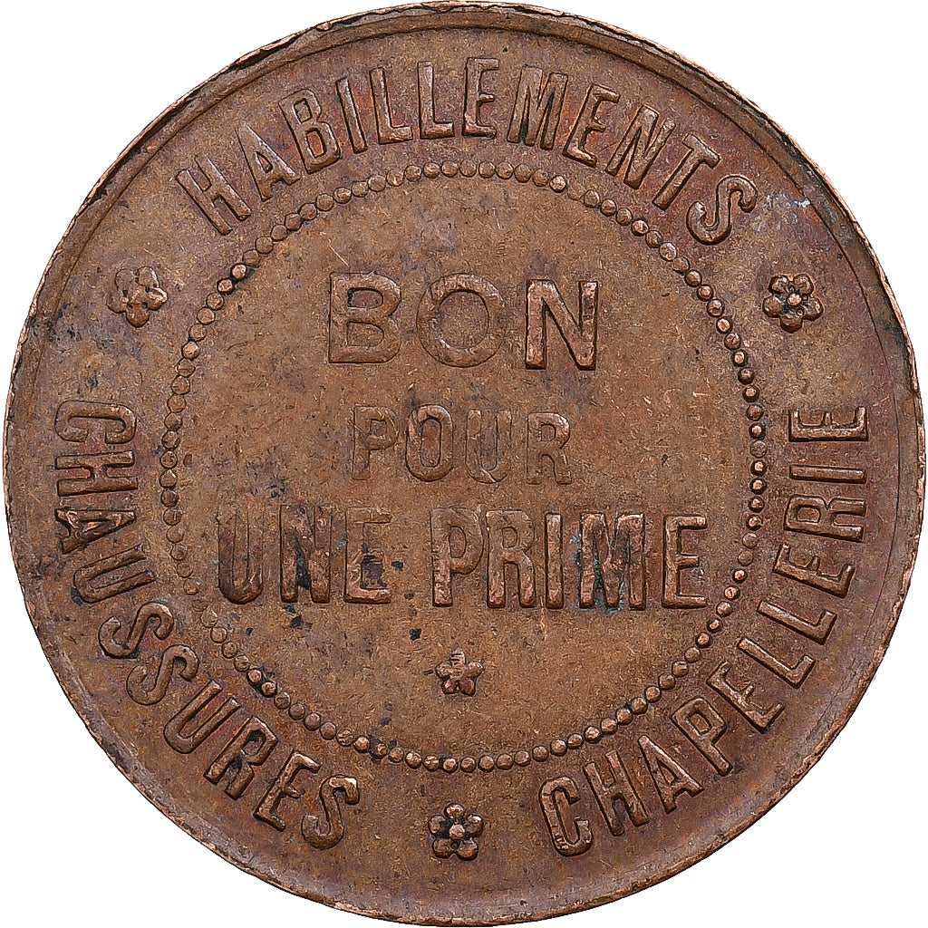 Francja, Paris, Jeton Prime, Aux Buttes Chaumont, EF(40-45), Miedź