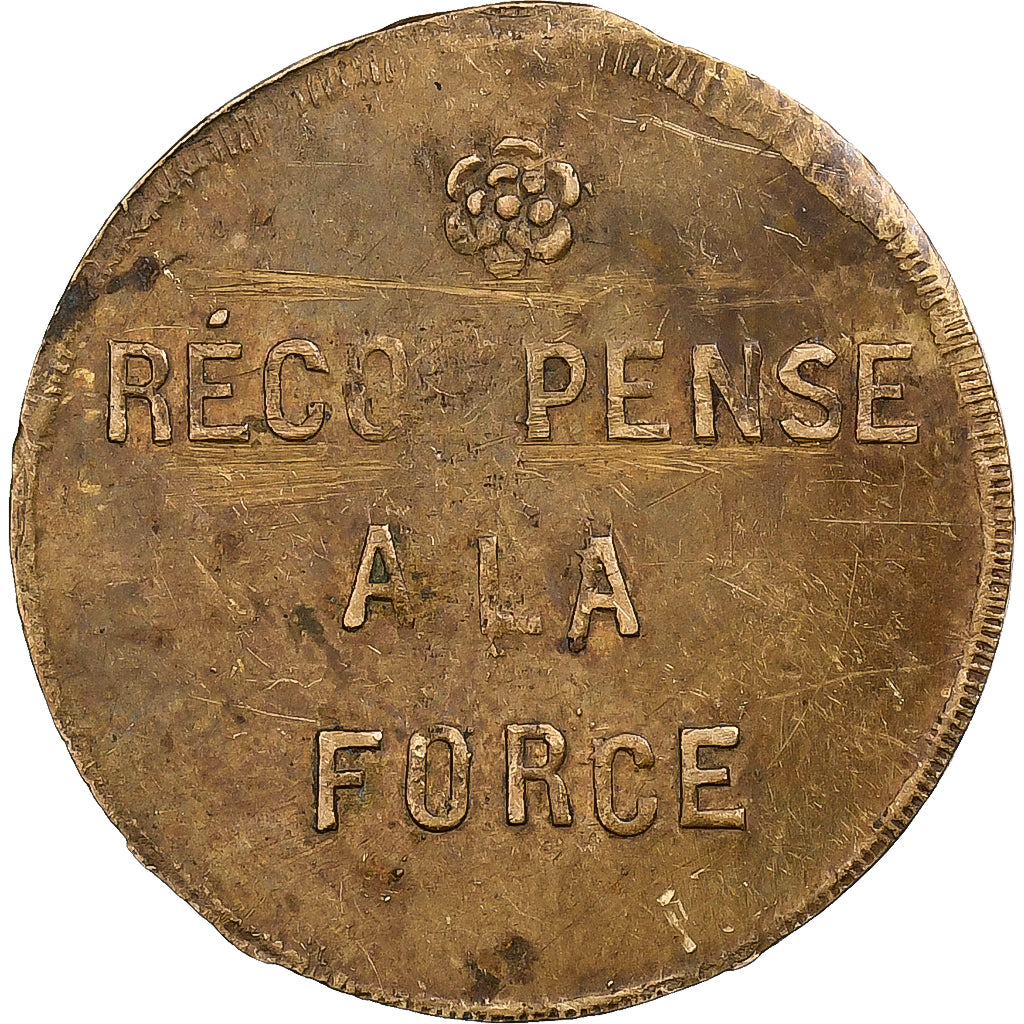 Francia, medaglia, Gloire et honneur/Récompense à la force, Ottone, MB+