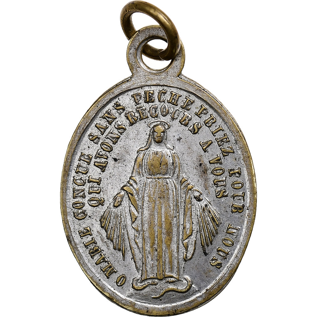 Francia, medaglia, Sainte Robe de Jésus Christ, 1844, Silvered Brass, BB