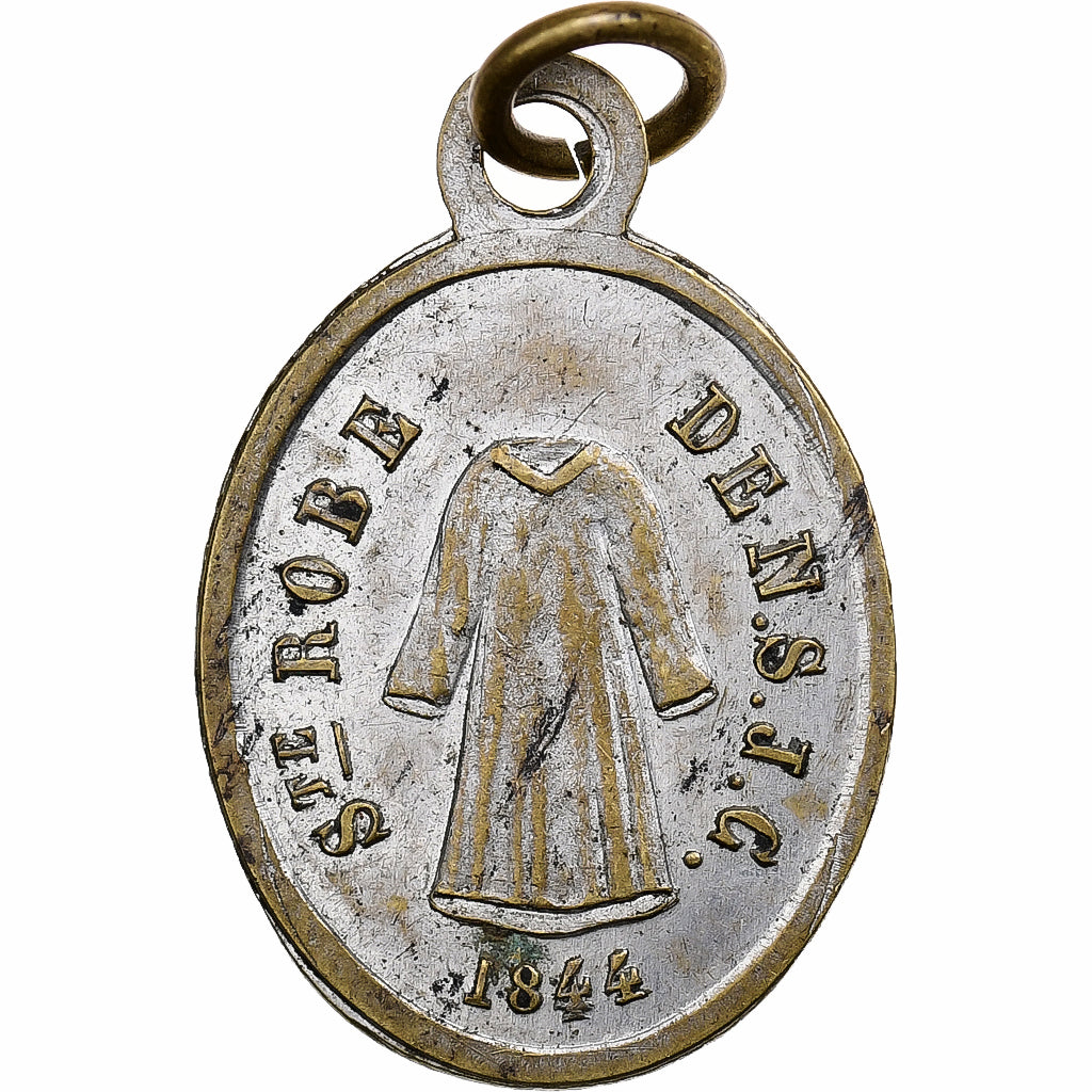 Francia, medaglia, Sainte Robe de Jésus Christ, 1844, Silvered Brass, BB