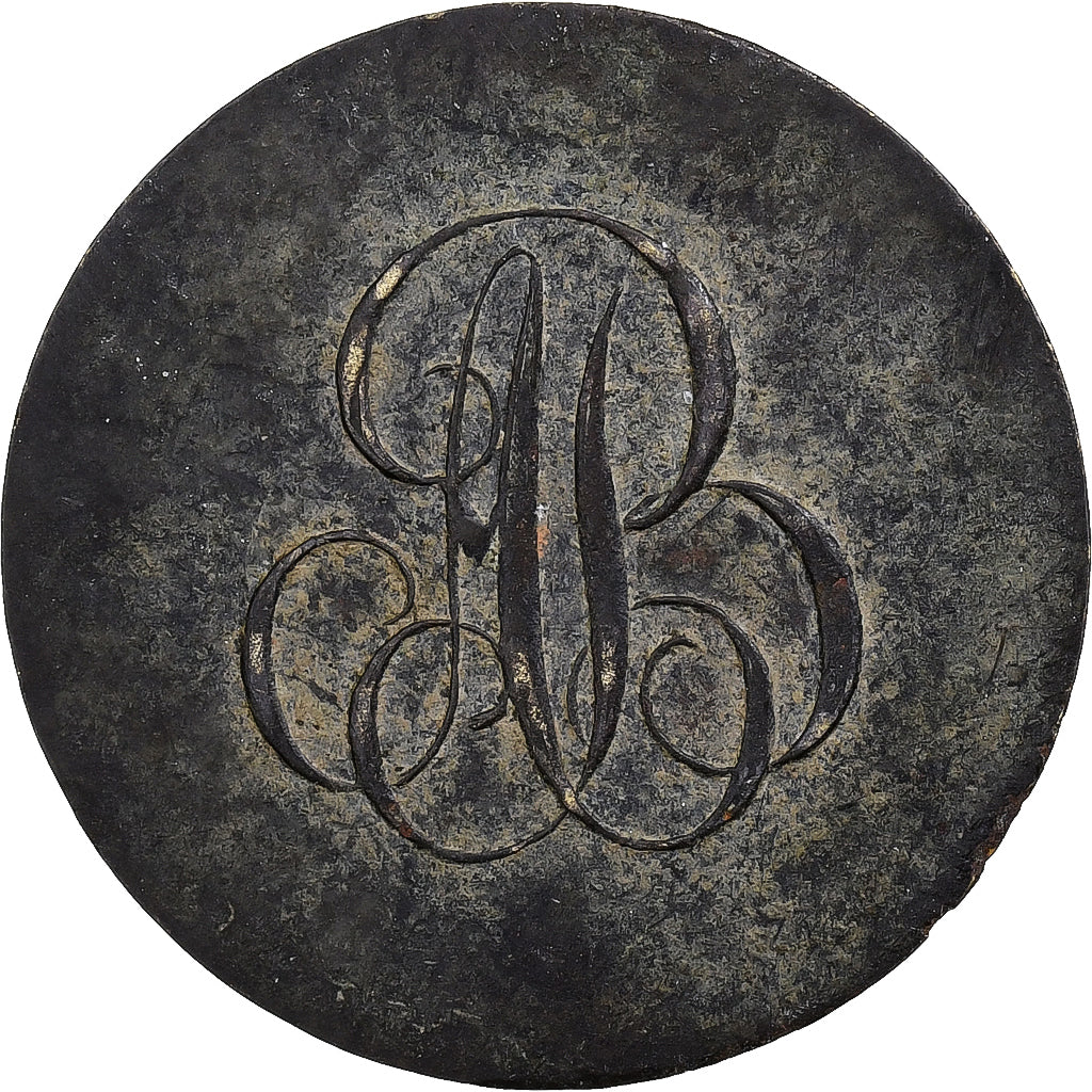 Frankreich, betaalpenning, Ponts et Chaussées, Pont de Tomblaine, Messing, S