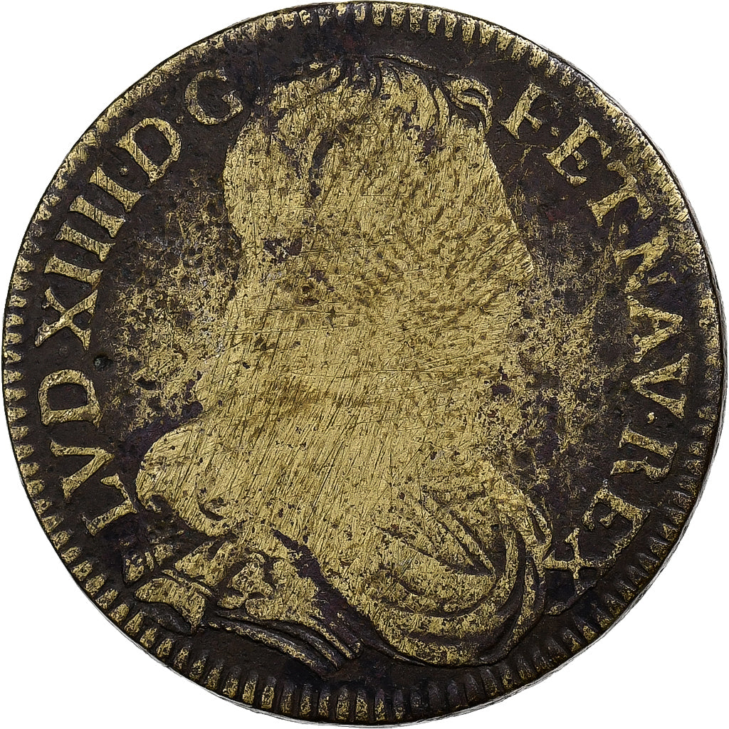 Francia, ficha, Louis XIV, Conseil du Roi, Ottone, B+, Feuardent:235