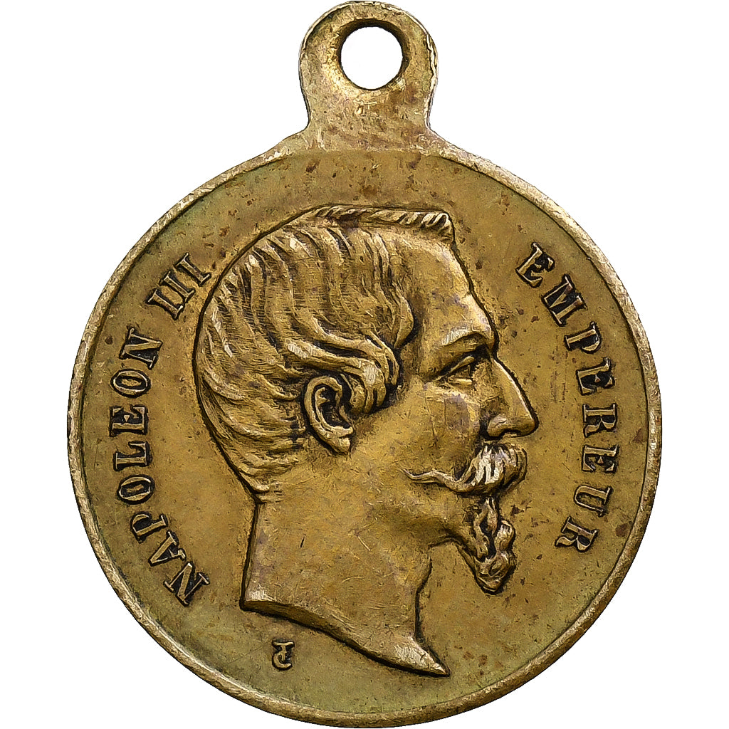 Francia, medaglia, Napoléon III, Fêtes de Nancy, 1866, Ottone, BB