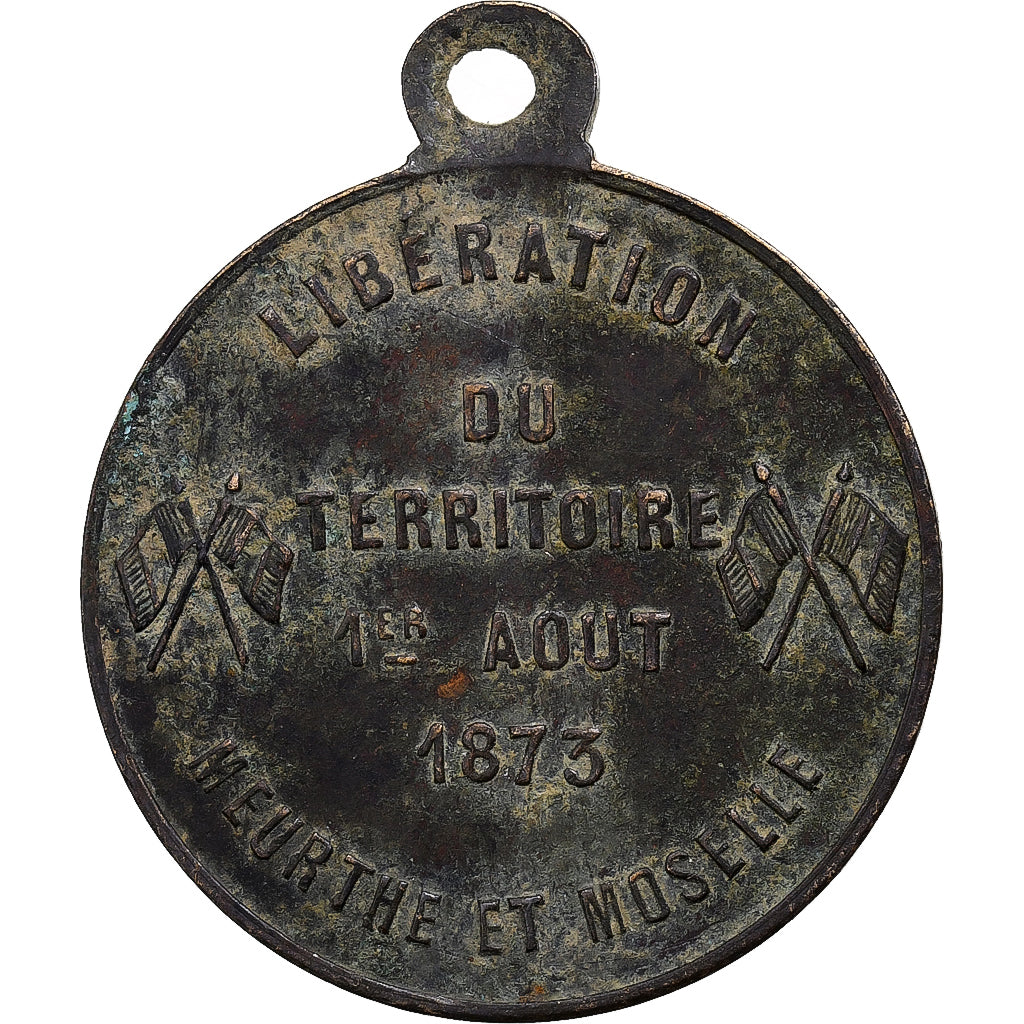 Francia, medaglia, Libération du territoire, Meurthe et Moselle, 1873, Ottone