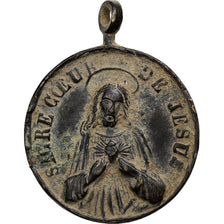 Frankrijk, Medaille, Les Sacrés Coeurs de Jésus et Marie, Bronzen, FR