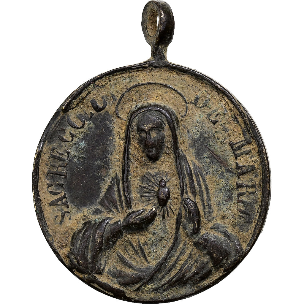 Frankrijk, Medaille, Les Sacrés Coeurs de Jésus et Marie, Bronzen, FR