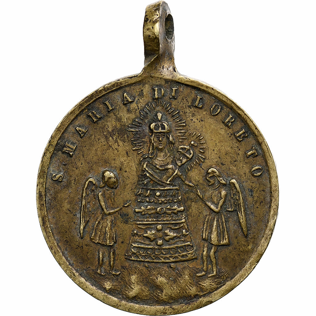Vaticano, medalha, Santa Casa di Loreto, Latão, EF(40-45)