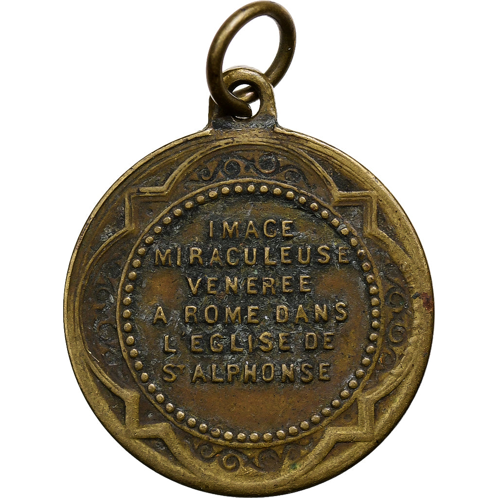 France, Médaille, Notre-Dame du Perpétuel Secours, Laiton, TB, Penin