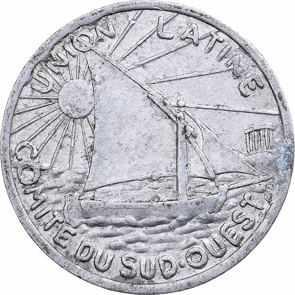 Francia, Comité Régional de Toulouse, 10 Centimes, 1930, MB+, Alluminio