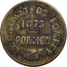 France, Economat de Pompey, 10 Centimes, 1873, VF(30-35), Brass
