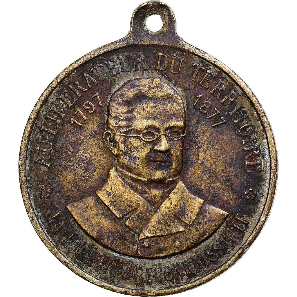 France, Médaille, Inauguration de la Statue de Adolphe Thiers, Nancy, 1879