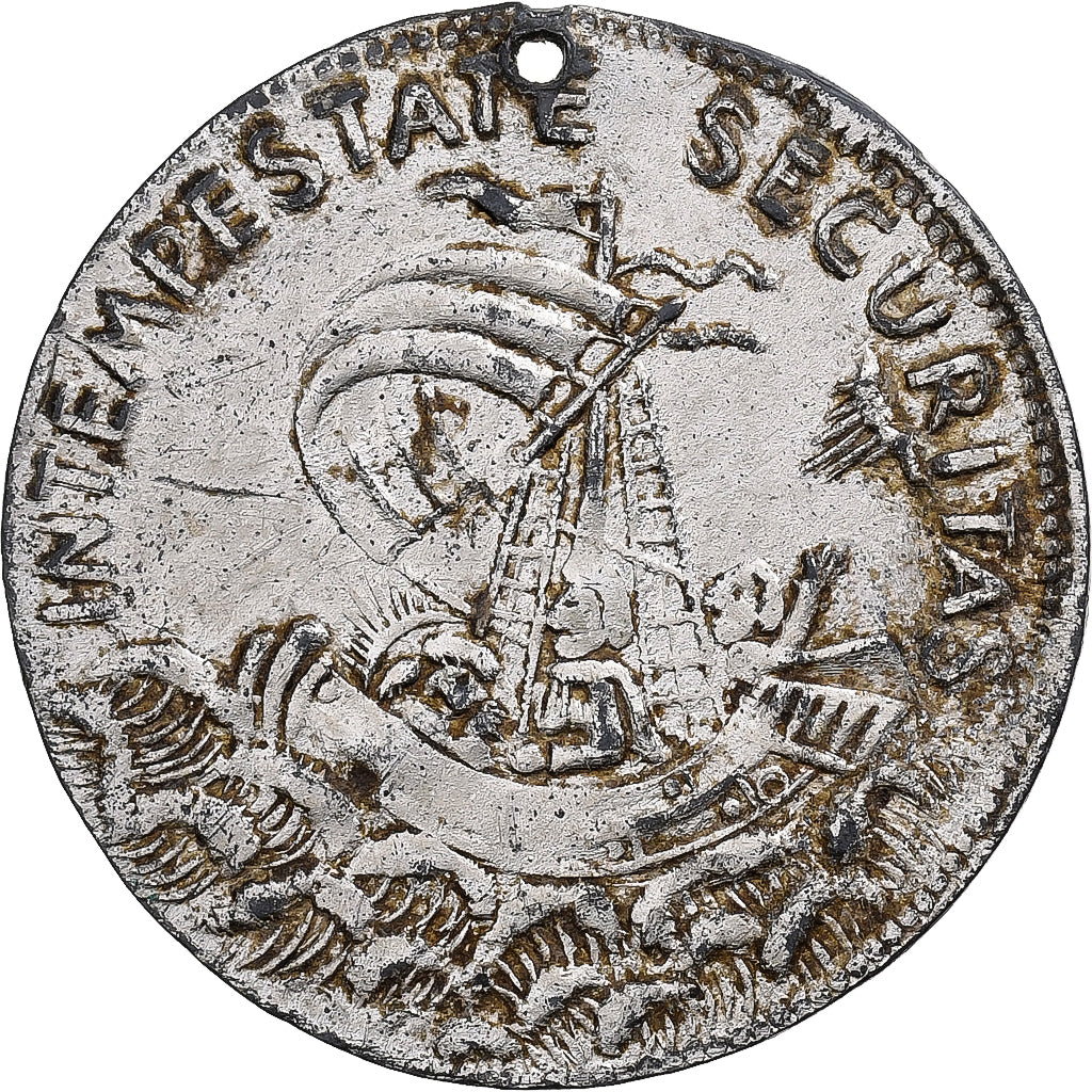 France, Médaille, Saint Georges Terrassant le Dragon, Bronze argenté, TB