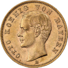 German States, BAVARIA, Otto, 20 Mark, 1900, Munich, Gold, AU(50-53), KM:920