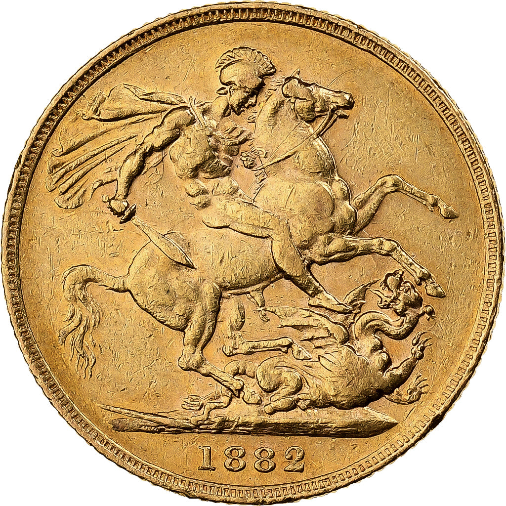 Australie, Victoria, Sovereign, 1882, Sydney, Or, TTB+, KM:7