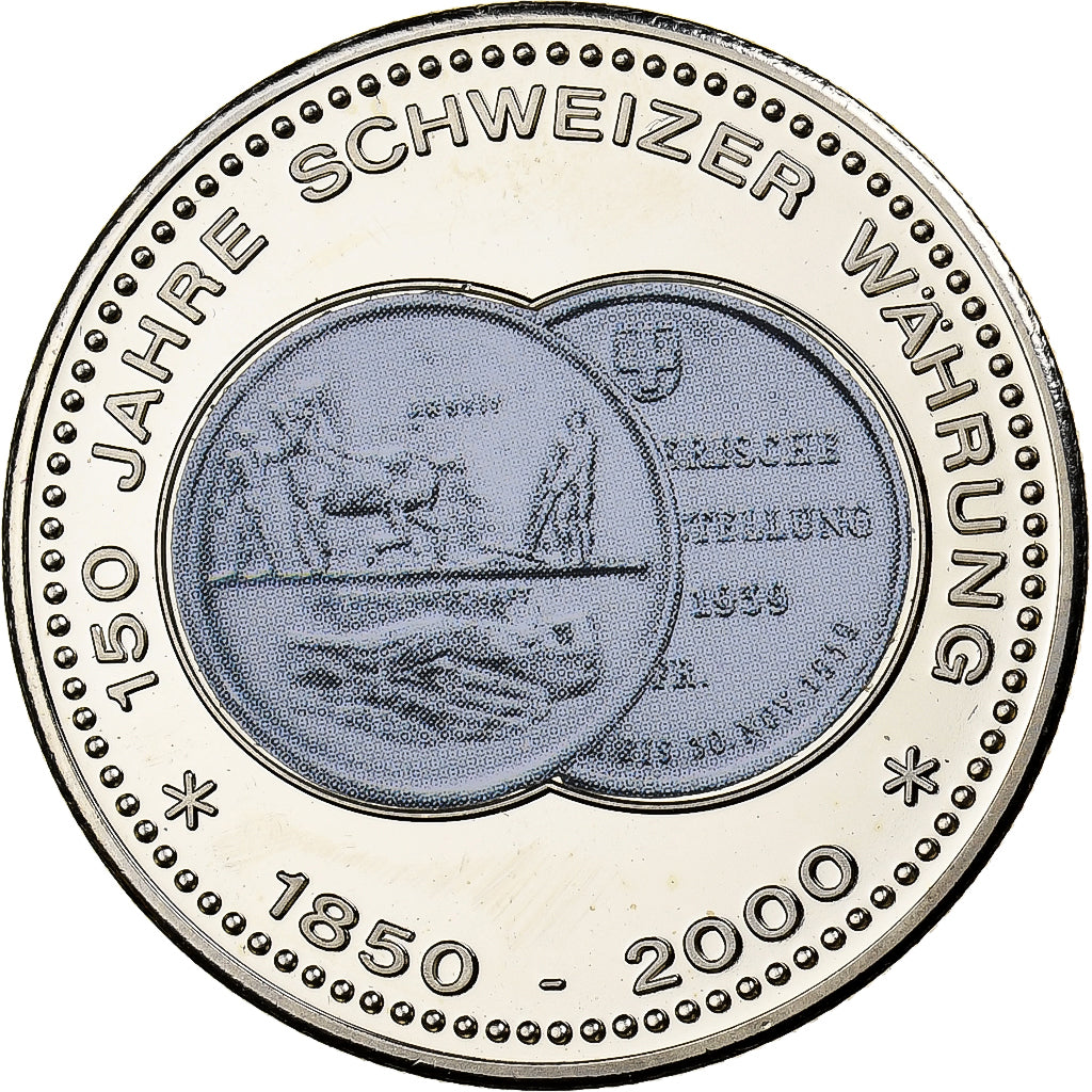 Switzerland, Medal, 150 Ans de la Monnaie Suisse, 2000, Copper-nickel, MS(64)