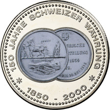 Switzerland, Medal, 150 Ans de la Monnaie Suisse, 2000, Copper-nickel, MS(64)