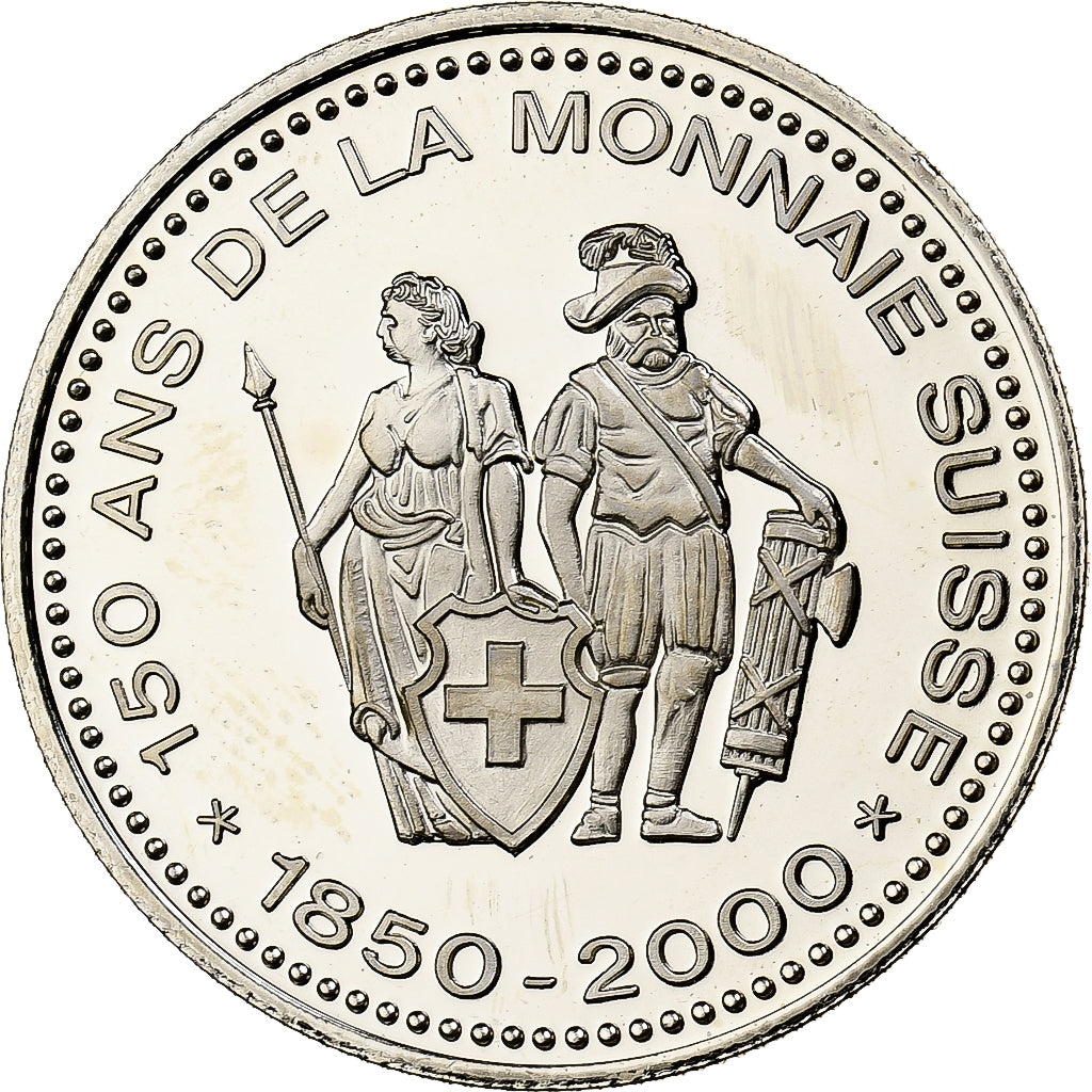 Switzerland, Medal, 150 Ans de la Monnaie Suisse, 2000, Copper-nickel, MS(64)