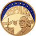 Spain, Medal, Ecu Europa, 1994, Copper Gilt, MS(65-70)
