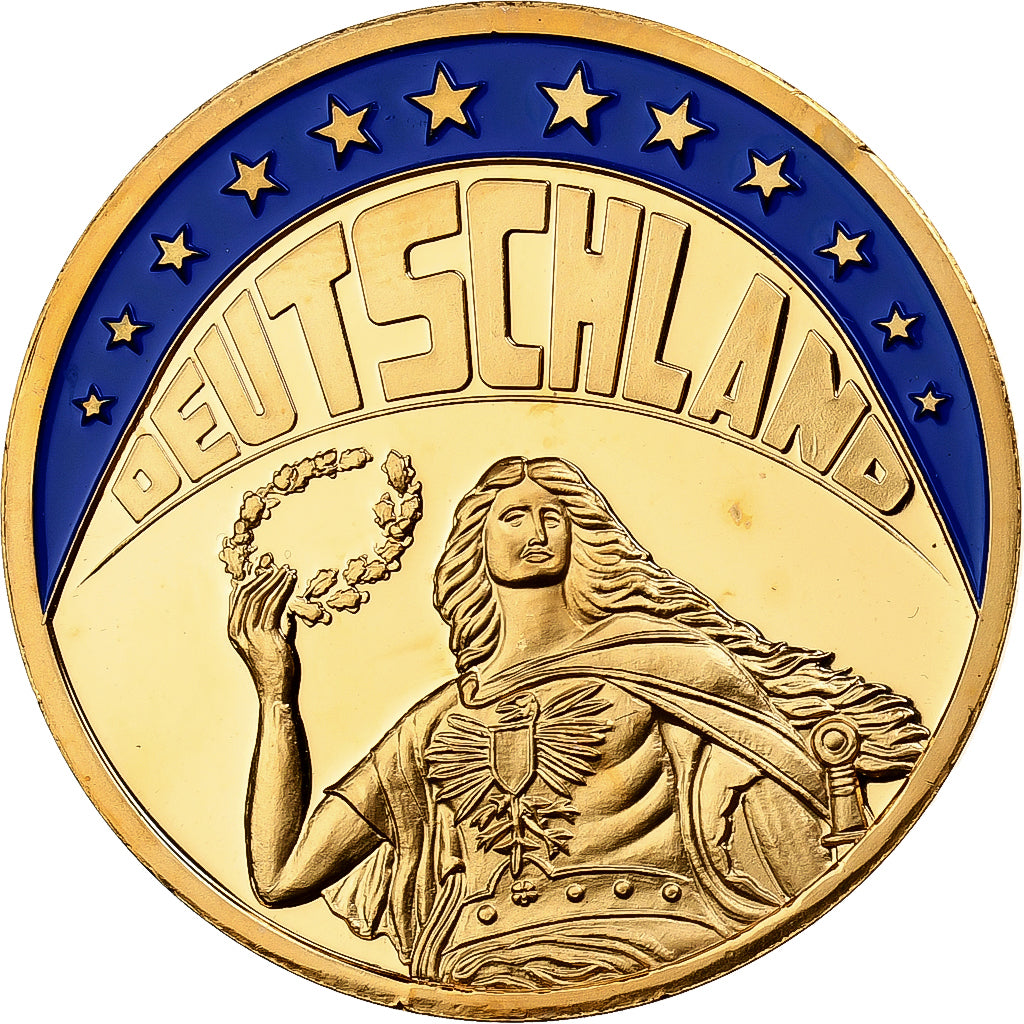 Germania, medaglia, Ecu Europa, 1993, Rame dorato, FDC