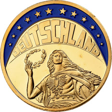 Germania, medaglia, Ecu Europa, 1993, Rame dorato, FDC