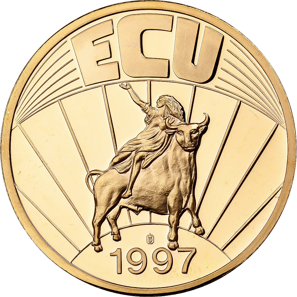 Finland, Medaille, Ecu Europa, 1997, Copper Gilt, UNC