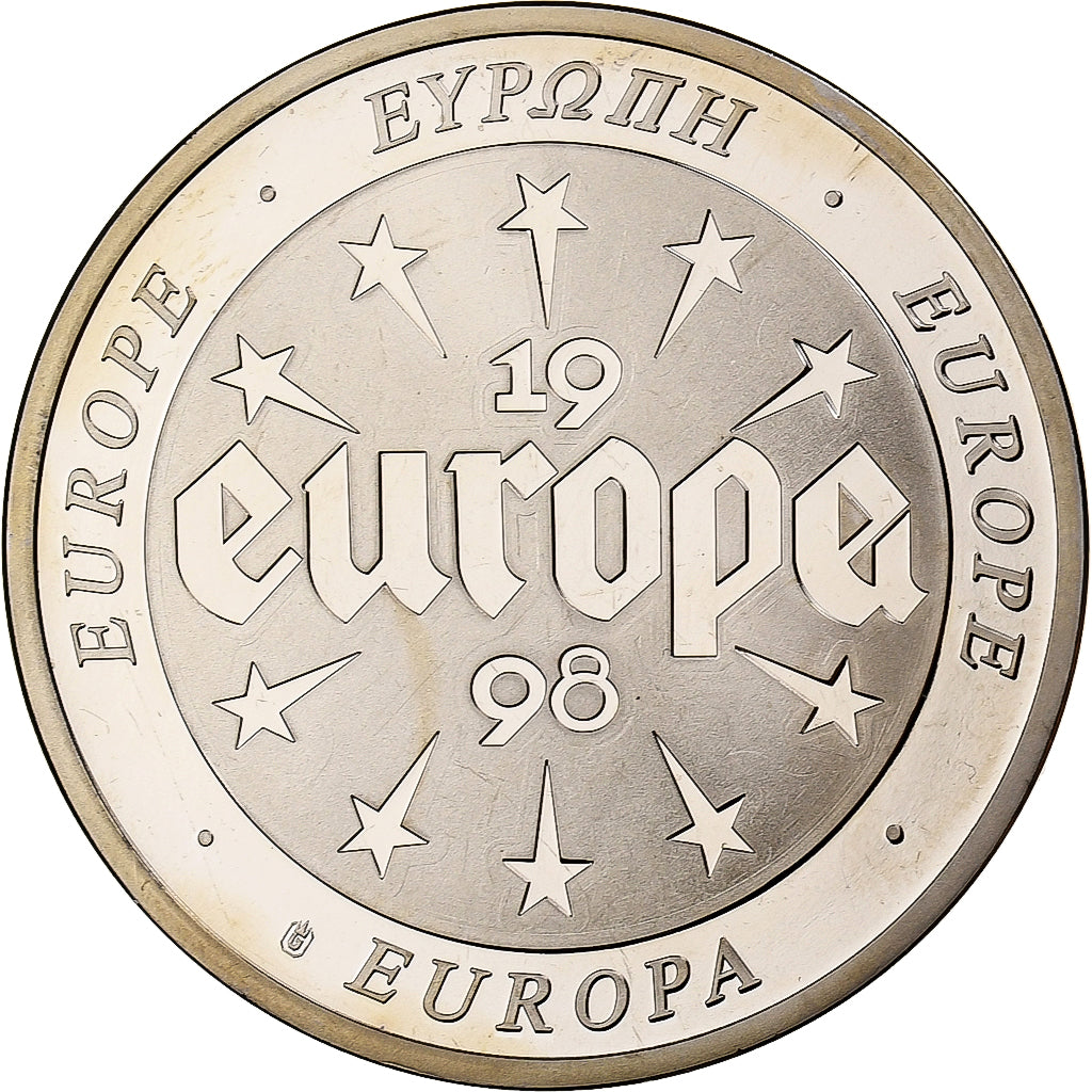 Grecia, medaglia, Ecu Europa, 1998, Rame-nichel, FDC