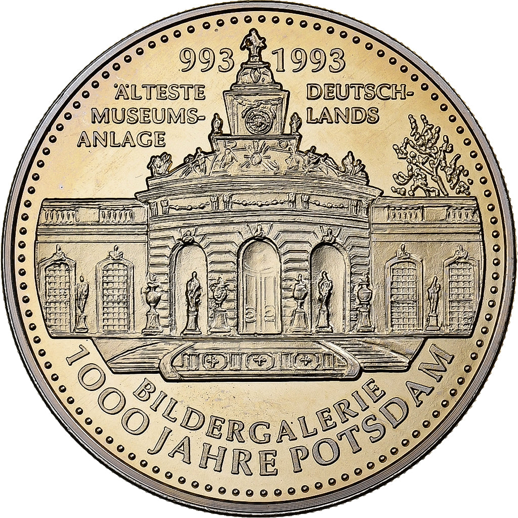Alemania, medalla, Bildergalerie, 1000 Jahre Potsdam, 1993, Cobre - níquel, FDC