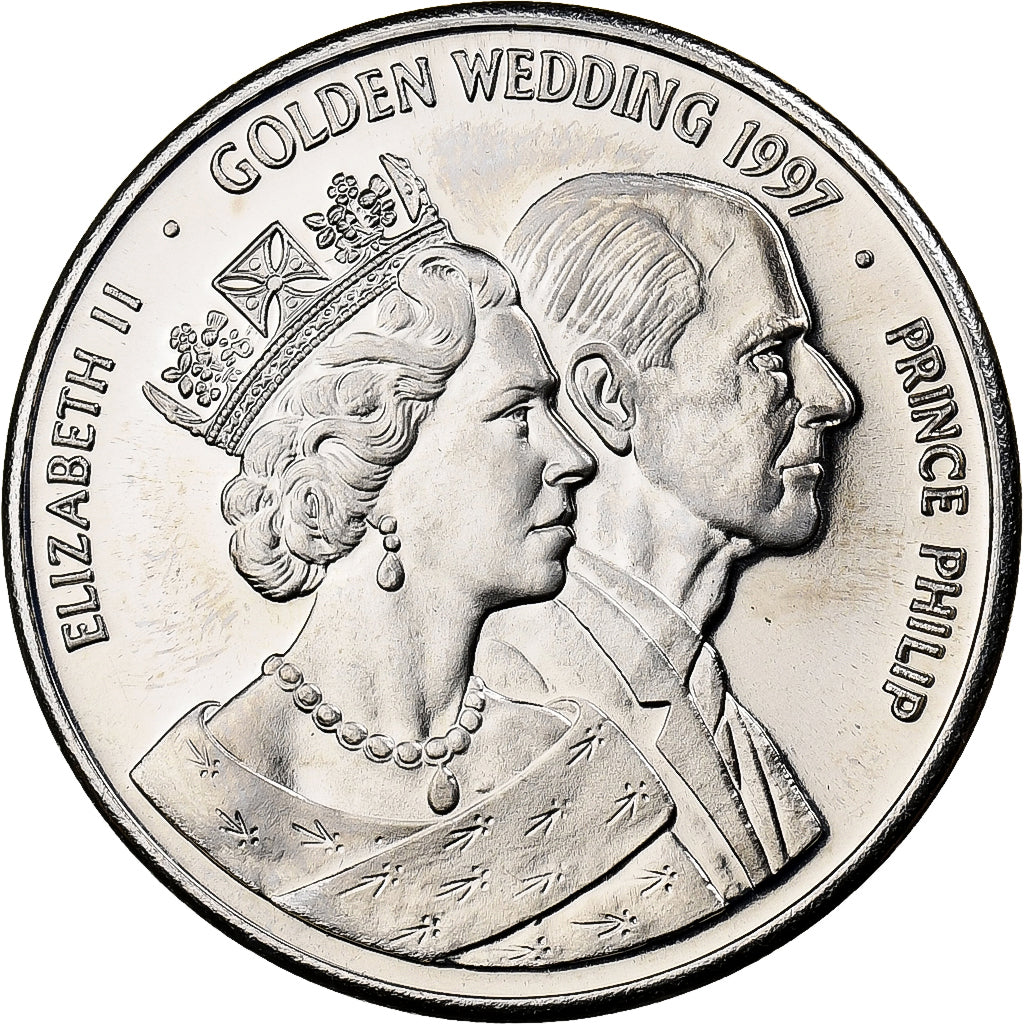 United Kingdom, 25 Euro, Hong-Kong returns to China, 1997, Copper-nickel