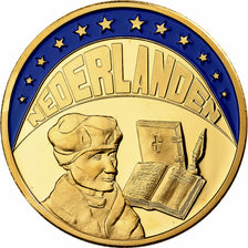 Nederland, Medaille, Ecu Europa, 1993, Copper Gilt, FDC