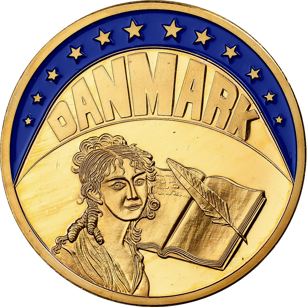 Danemark, Médaille, Ecu Europa, 1993, Copper Gilt, SPL