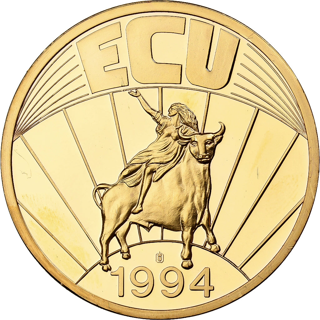 Luxembourg, Médaille, Ecu Europa, 1994, Copper Gilt, FDC