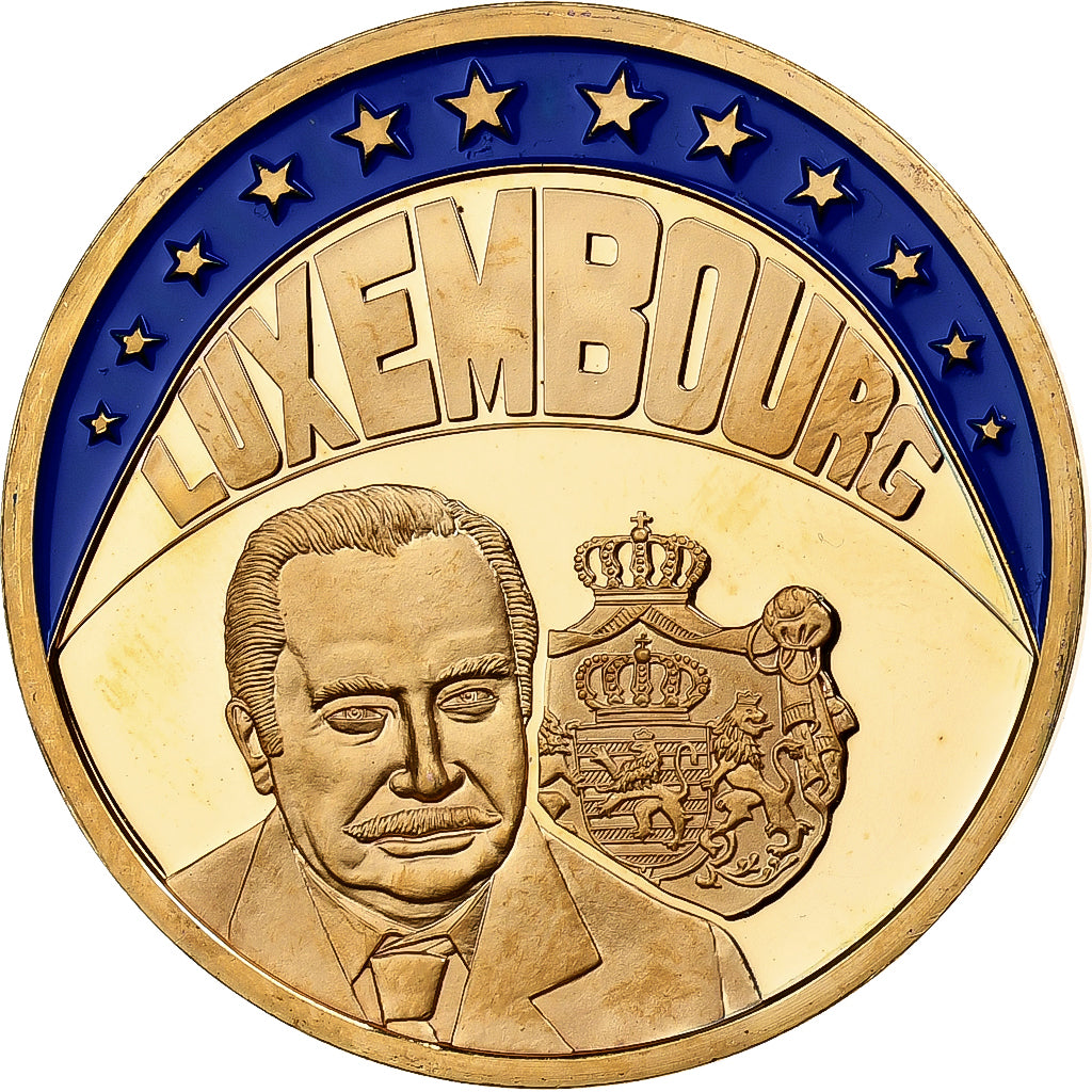 Luxemburg, Medaille, Ecu Europa, 1997, Copper Gilt, UNZ+