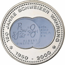 Switzerland, Medal, 150 Ans de la Monnaie Suisse, EINSTEIN, 2000, Copper-nickel