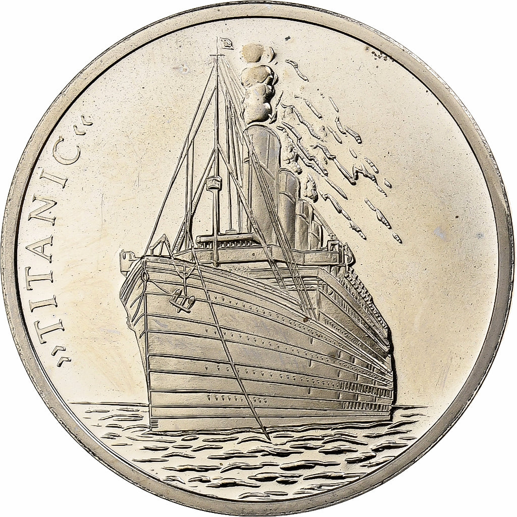 Frankreich, Medaille, Titanic, 2010, Kupfer-Nickel, UNZ
